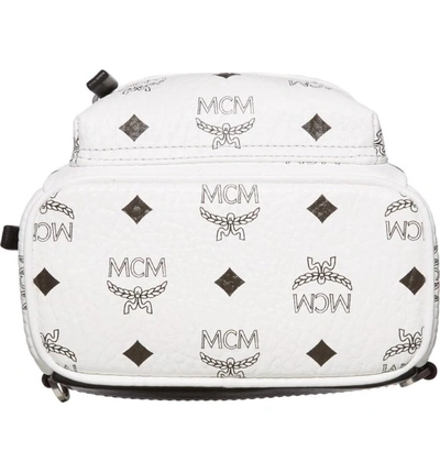 Shop Mcm 'x-mini Stark Side Stud' Convertible Backpack In White