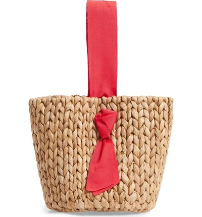 Shop Pamela Munson Isla Bahia Bucket Bag - Beige In Poppy