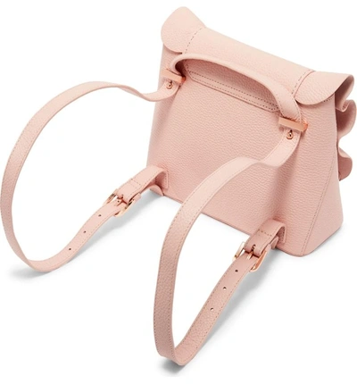 Shop Ted Baker Rammira Leather Convertible Backpack - Pink In Light Pink