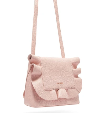 Shop Ted Baker Rammira Leather Convertible Backpack - Pink In Light Pink