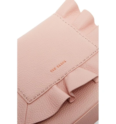 Shop Ted Baker Rammira Leather Convertible Backpack - Pink In Light Pink