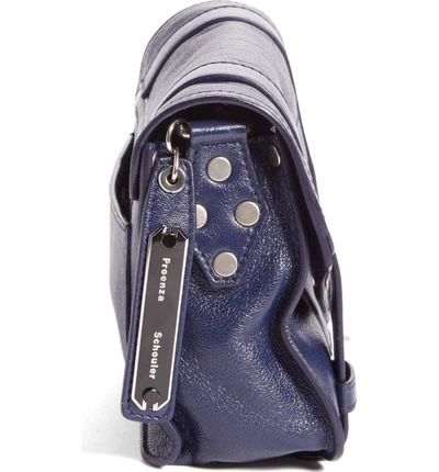 Shop Proenza Schouler 'mini Ps1' Lambskin Leather Crossbody Bag - Blue In Indigo