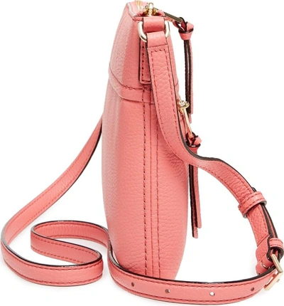 Shop Kate Spade Jackson Street - Gabriele Leather Crossbody Bag - Pink In Coral Pebble
