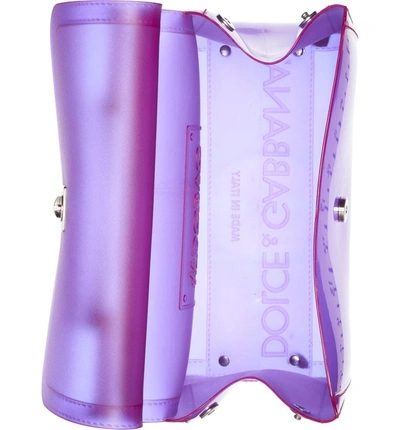 Shop Dolce & Gabbana Medium Sicily Pvc Satchel - Purple In Viola Multi