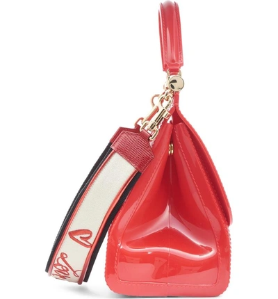 Shop Dolce & Gabbana Medium Sicily Pvc Satchel - Red In Rosso Multi