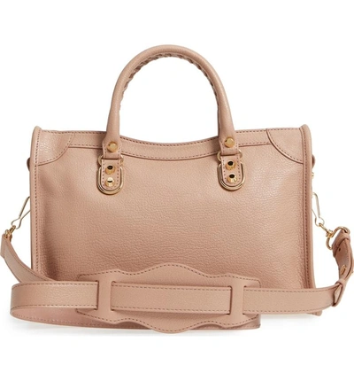 Shop Balenciaga Small Classic Metallic Edge City Leather Tote - Pink In Rose Des Sables