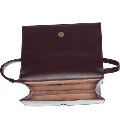 Shop Alexander Mcqueen Leather Crossbody Bag In Dark Purple