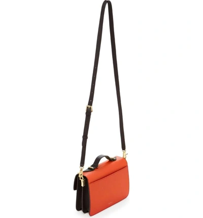 Shop Botkier Cobble Hill Leather Crossbody Bag - Red In Poppy Colorblock