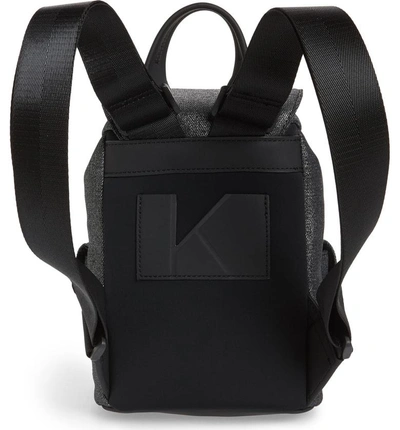 Shop Kendall + Kylie Mini Parker Metallic Canvas Backpack - Black