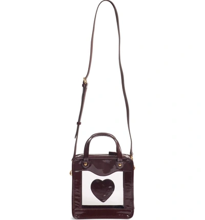 Anya Hindmarch Rainy Day Heart Crossbody Bag - Burgundy In Claret