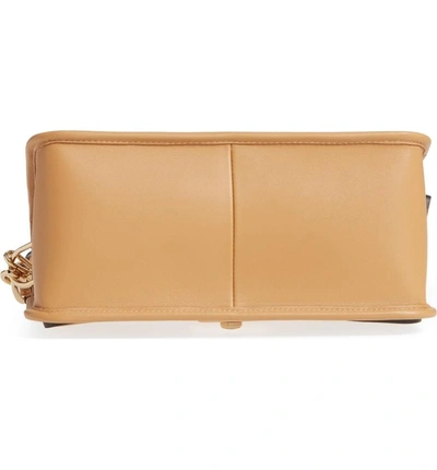 Shop Longchamp Mademoiselle Calfskin Leather Crossbody Bag - Beige In Natural