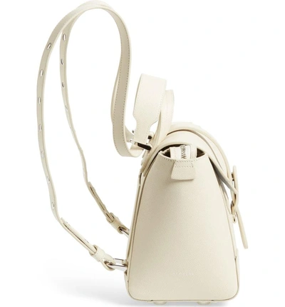 Shop Senreve Mini Maestra Leather Satchel - Ivory In Cream Ivory