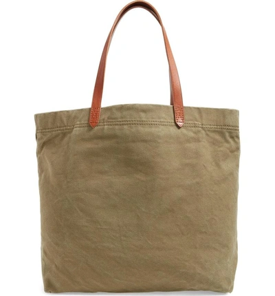 Shop Madewell Canvas Transport Tote In British Surplus