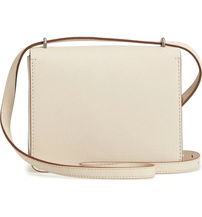 Shop Burberry Small D-ring Leather Crossbody Bag - Beige In Stone