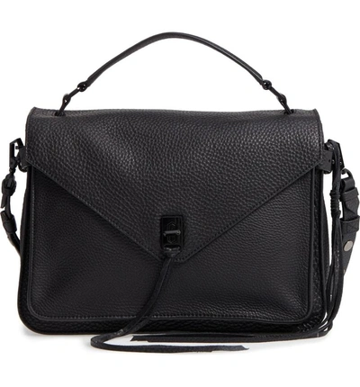 Shop Rebecca Minkoff Darren Leather Messenger Bag - Black