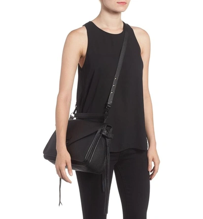 Shop Rebecca Minkoff Darren Leather Messenger Bag - Black