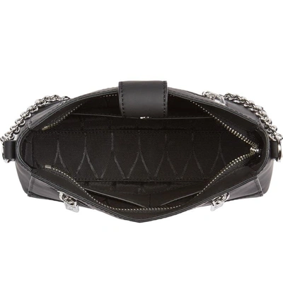 Shop Kenzo Mini Kalifornia Grommato Leather Shoulder Bag - Black