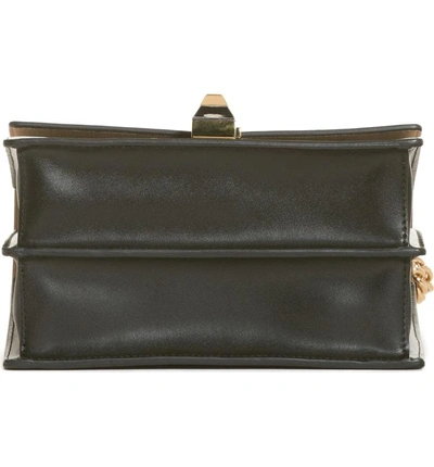 Shop Fendi Small Kan I Liberty Leather Shoulder Bag - Black In Nero/ Oro Soft