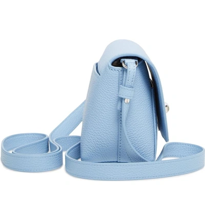 Shop Akris Little Anouk Calfskin Crossbody Bag - Blue In Powder Blue