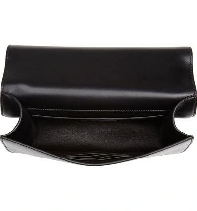 Shop Saint Laurent Medium Spontini Leather Shoulder Bag - Black In Nero