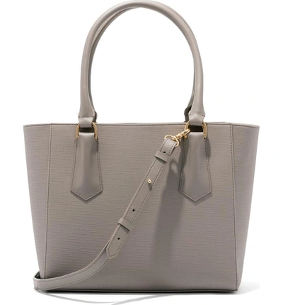 Shop Dagne Dover Signature Midi Coated Canvas Tote In Bleecker Blush