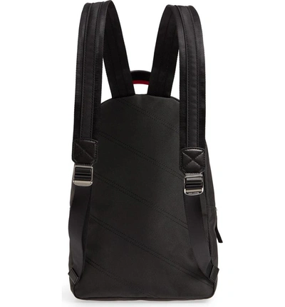 Shop Marc Jacobs Love Medium Trek Nylon & Genuine Shearling Backpack - Black In Black Multi