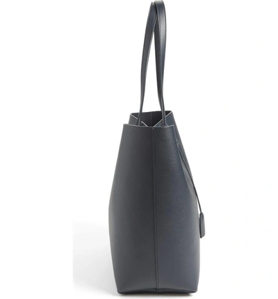 Shop Saint Laurent 'shopping' Leather Tote In Graphite