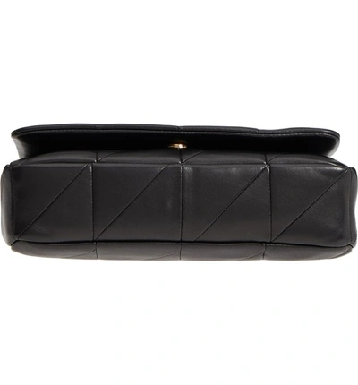 Shop Saint Laurent Jamie Patchwork Leather Shoulder Bag In Noir