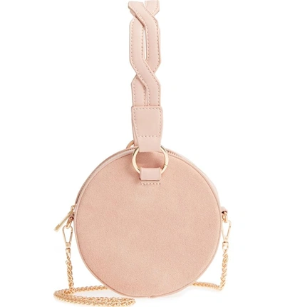 Shop Street Level Circle Bag With Wristlet - Beige In Tan