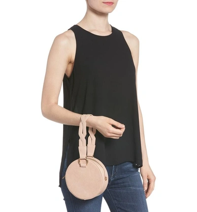 Shop Street Level Circle Bag With Wristlet - Beige In Tan