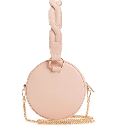 Shop Street Level Circle Bag With Wristlet - Beige In Tan