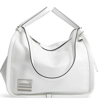 Shop Marc Jacobs Leather Sport Tote - White In Porcelain