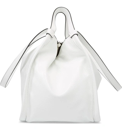 Shop Marc Jacobs Leather Sport Tote - White In Porcelain