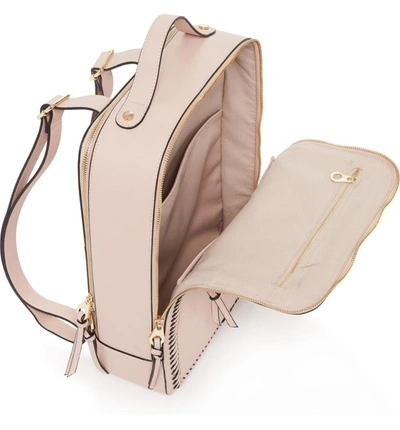 Shop Calpak Kaya Faux Leather Laptop Backpack In Blush Pink