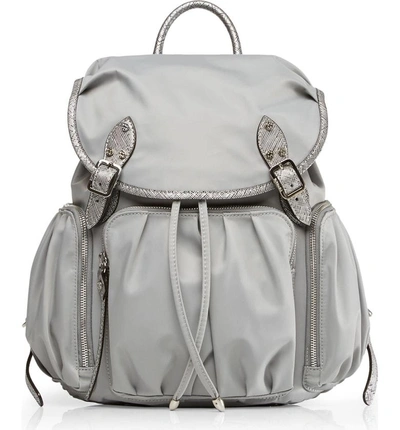 Shop Mz Wallace Marlena Backpack - Grey In Dove Grey