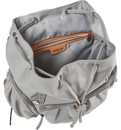 Shop Mz Wallace Marlena Backpack - Grey In Dove Grey