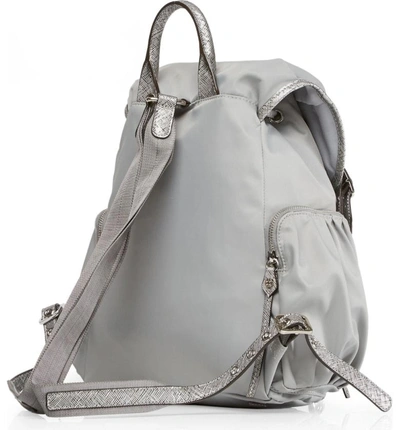 Shop Mz Wallace Marlena Backpack - Grey In Dove Grey