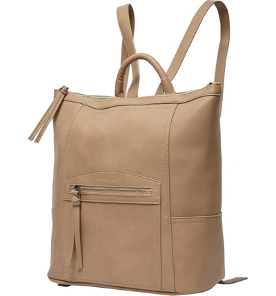 Shop Urban Originals Eternity Vegan Leather Backpack - Brown In Taupe