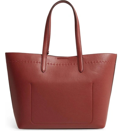 Shop Cole Haan Payson Leather Tote - Brown In Fired Brick