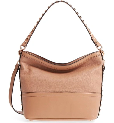 Shop Rebecca Minkoff Blythe Convertible Hobo - Beige In Desert Tan