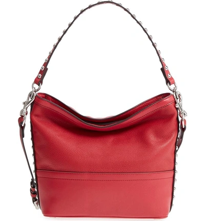 Shop Rebecca Minkoff Blythe Convertible Hobo - Red In Scarlet