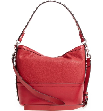 Shop Rebecca Minkoff Blythe Convertible Hobo - Red In Scarlet