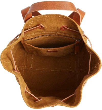 Shop Madewell Somerset Canvas Backpack - Brown In Acorn