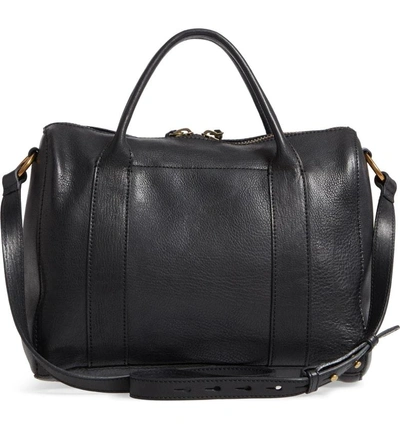 Shop Madewell O-ring Leather Satchel In True Black