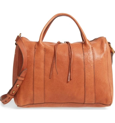 Shop Madewell O-ring Leather Satchel In English Saddle