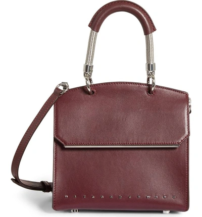 Shop Alexander Wang Dime Leather Shoulder/crossbody Bag - Burgundy In Cranberry
