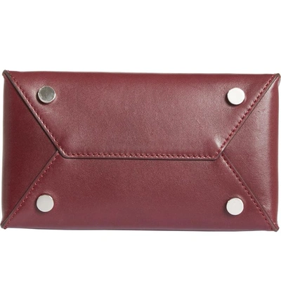 Shop Alexander Wang Dime Leather Shoulder/crossbody Bag - Burgundy In Cranberry