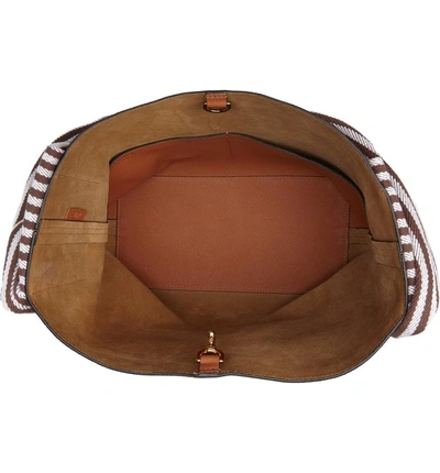 Shop Loewe Scarf Bucket Bag - Brown In Tan/ Brown