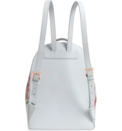 Shop Ted Baker Leather Backpack - Grey