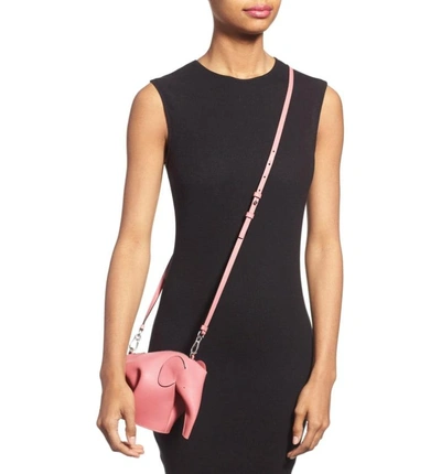 Shop Loewe 'mini Elephant' Crossbody Bag - Pink In Candy